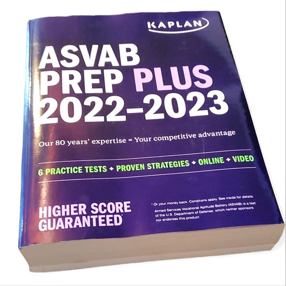 Kaplan Other - ASVAB PREP PLUS 2022-2023 Book